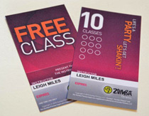 Zumba Free Class Card